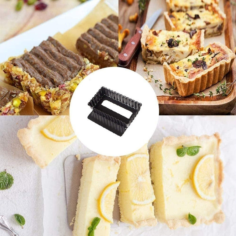 Pack X3 Moldes Desmontables Moldes Rectangular Individual Gris