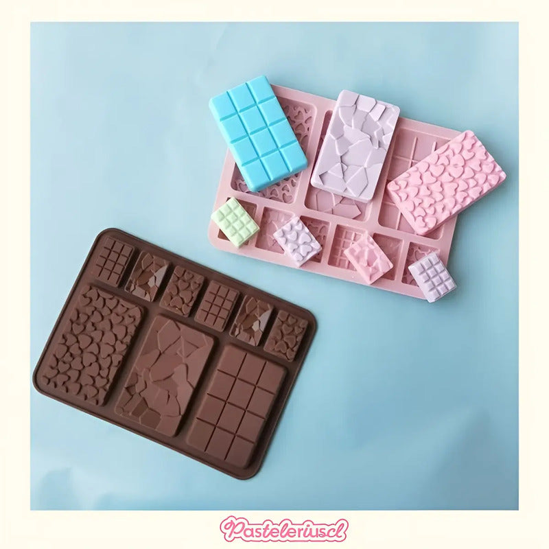 Moldes De Chocolate Moldes Barra De Chocolate Silicona B9 Molde Para Chocolate Artesanal Molde De Silicona Profesional Para Repostería Molde De Silicona Para Barras Tipo Tabletas Pasteleriuscl
