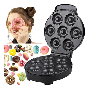 Maquina Para Donas Maquina De Donuts Mini Donas 1000w 7cav Máquina De Donas Eléctrica Máquina Para Donuts Equipo... Negro
