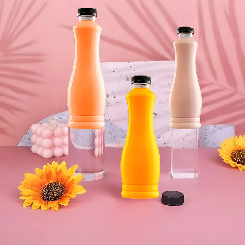 X24 Botellas Plasticas Transparentes Botella C/tapa 800ml Transparente