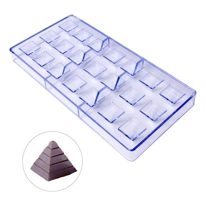 Moldes Chocolate Moldes De Chocolate Policarbonato Piramide Transparente