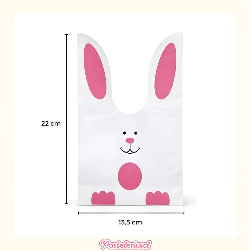 200 Bolsas De Regalo De Dulces De Conejo Para Celebrar Pascua 22x13cm Bolsa Para Dulces De Oreja De Conejo Bolsa De... Rosa Bolsas Conejo De Pascua