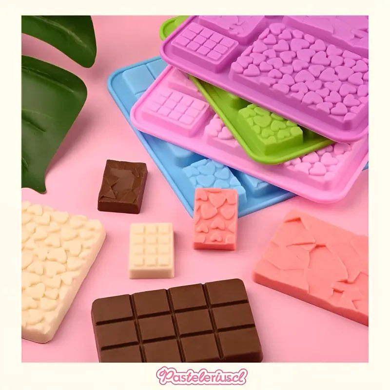 Moldes De Chocolate Moldes Barra De Chocolate Silicona B9 Molde Para Chocolate Artesanal Molde De Silicona Profesional Para Repostería Molde De Silicona Para Barras Tipo Tabletas Pasteleriuscl