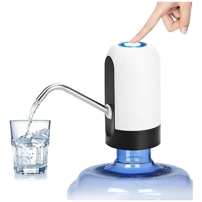 Bomba Dispensador Usb Agua Electrónico Botellon Recarga Color Blanco