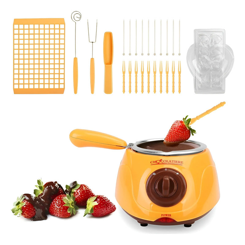 Maquina Para Derretir Chocolate Fondue Chocolat Chocolatera  Amarillo
