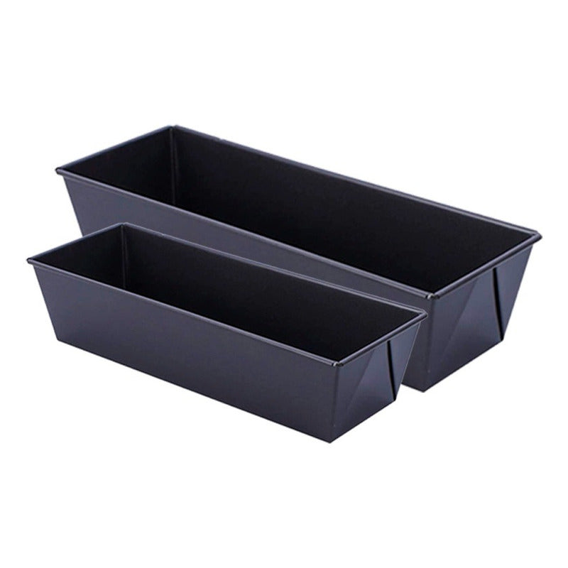 Pack X2 Molde Pan Molde Para Pan De Molde Queque 30cm 35cm Gris