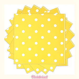 Servilletas Desechables Platos De Papel Suministro De Fiesta Amarillo