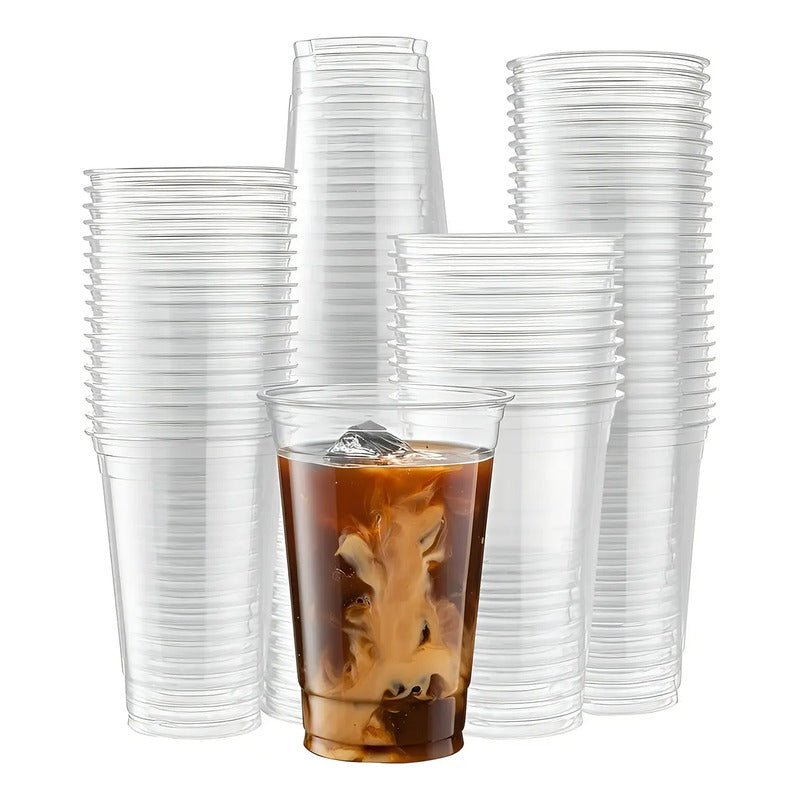 50 Vaso Plastico Desechable Vasos Transparentes 16oz 500ml Transparente Vasos Plásticos Vasos Desechables Vasos Para Bebidas Frías Vasos Para Frappé Vasos Grande Juego De Vasos Plasticos Pasteleriuscl