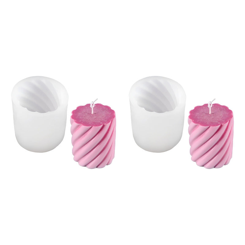 2 Moldes Para Hacer Velas Molde Para Velas Cilindro Espiral