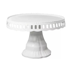 Porta Torta Con Tapa Bases Para Tortas Tortero Alzador 32cm Blanco