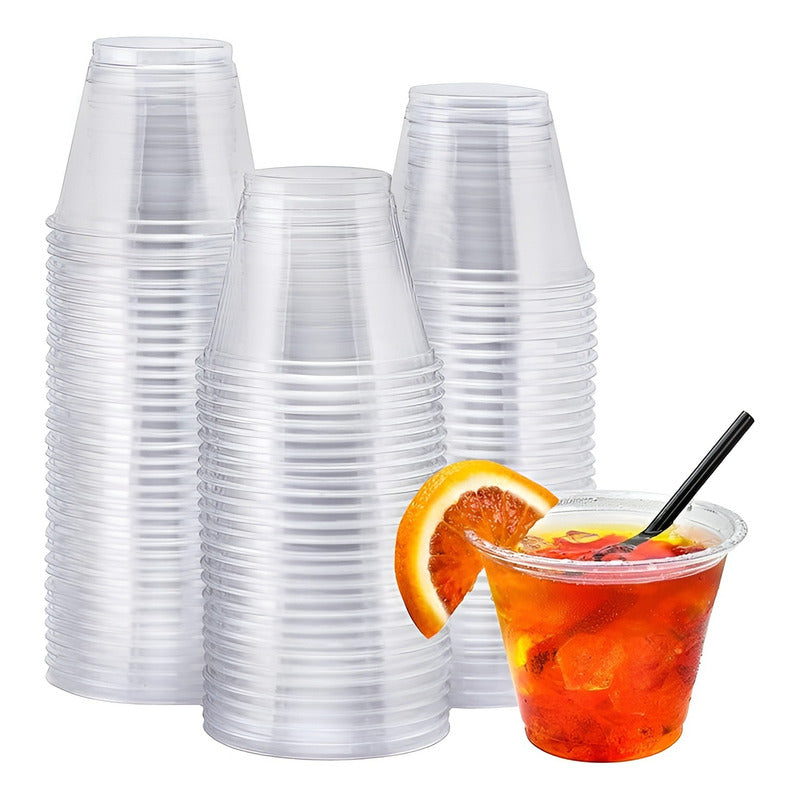 100 Vaso Plastico Vasos Desechables Vaso Pequeño 5oz 148ml Transparente