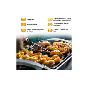 Termómetro Digital De Cocina Gastronómico Negro