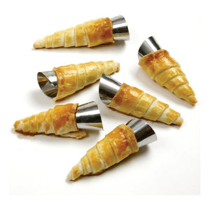 36 Cono Molde Para Cannoli Cachito Croissant Pan Cono Cachit Gris