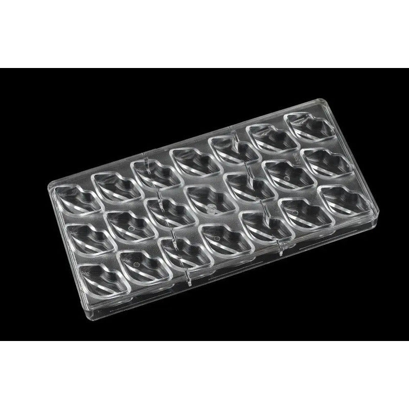 Molde Chocolate Acrilico Molde De Chocolate Molde De Beso Insumos Reposteria Moldes Para Bombones Molde De Chocolates... Transparente