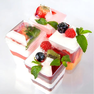 20 Vasos Para Postres Set De Vasos Shot Postres C/tapa 220ml Vasos Acrilico Vaso Para Fiesta Vaso Para Shot De Postres Vaso Postres Vasos Con Tapa Para Postre Vaso Shot Postre Decoracion Pasteleriuscl