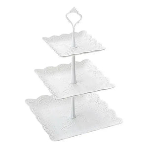 Pack X3 Porta Cupcakes Redondo Porta Cupcakes Base De Torta Blanco