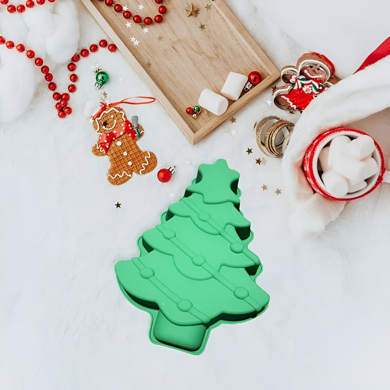 Molde Silicona Navidad Moldes De Silicona Reposteria Arbol Multicolor / Molde Silicona Arbol