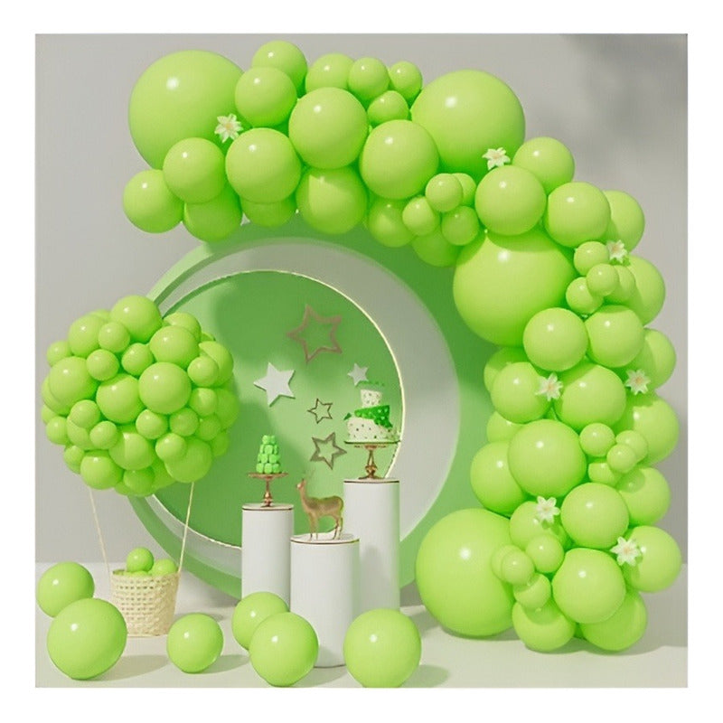 Pack 10 Globos De Decoración Globos Verde Globo Redondo 23cm Verde 23cm