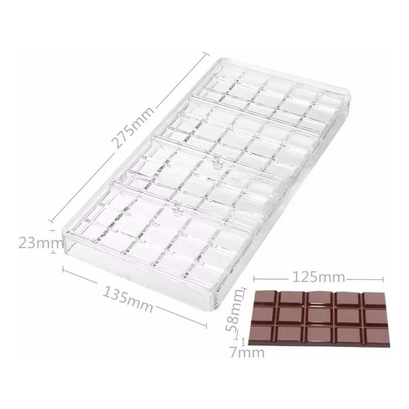 Pack X2 Molde Chocolate Policarbonato Moldes Barra Chocolates 4 Barras Molde Reposteria Moldes Para Chocolates Barrita Reposteria Pasteleriacl