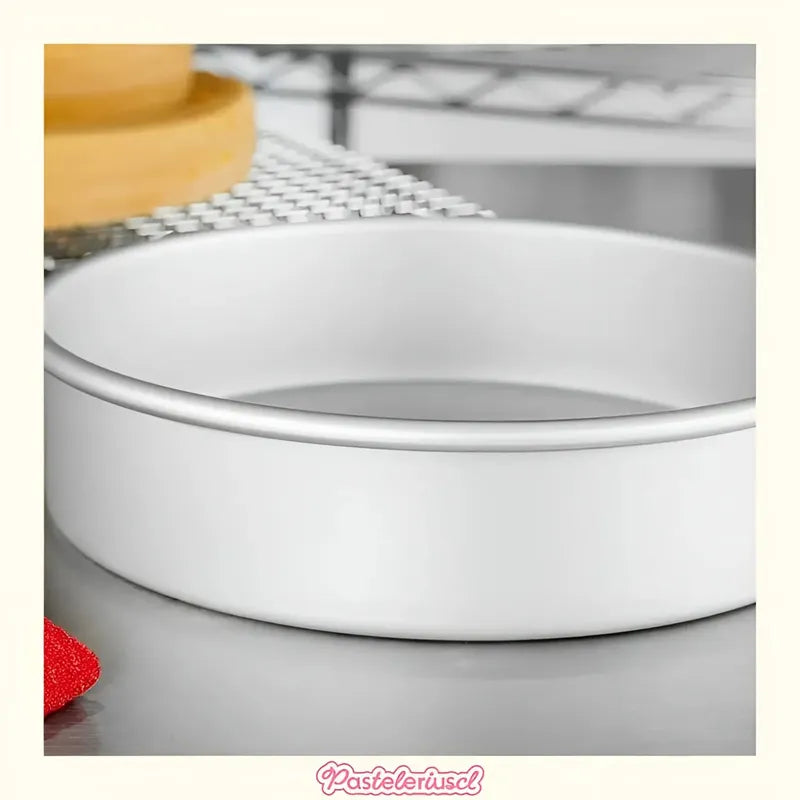 Molde De Aluminio Para Torta Molde Desmontable Molde 32x10cm Moldes Redondos Para Pasteles Con Fondo Extraíble Ideales... Plateado