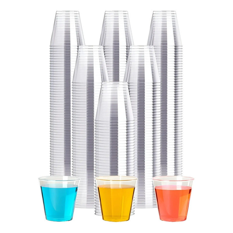 X50 Vasos Plasticos Vasos Shot Pocillo Para Postres 30ml Blanco