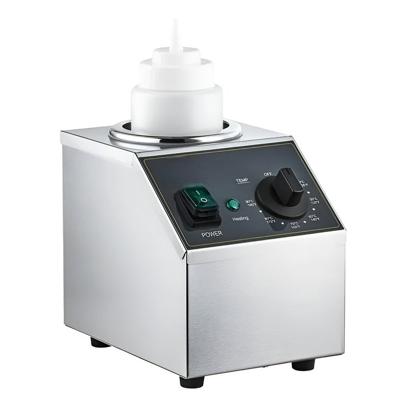 Botella Dispensador Calentador De Botellas De Salsas 22oz Plateado