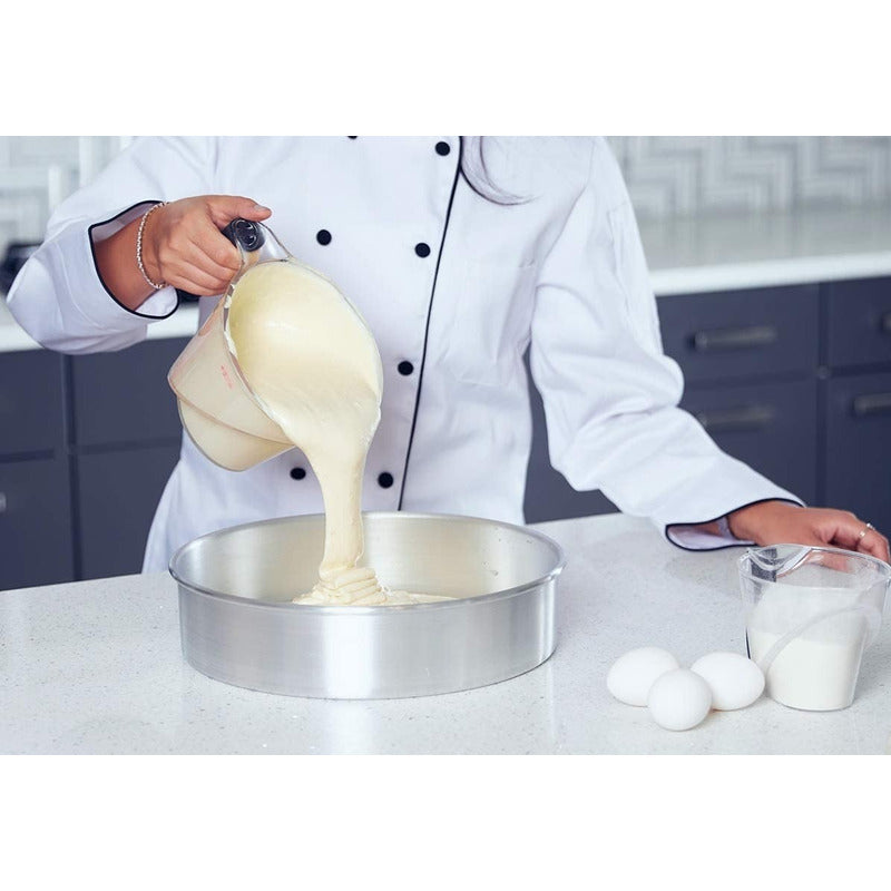 Moldes De Aluminio Para Tortas Molde Queque Molde Torta 32cm Gris Fijo 32cmx8cm