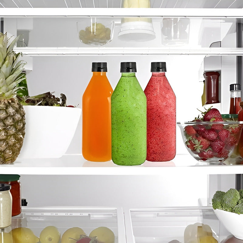 12 Botellas Con Tapa Botellas Plasticas Transparentes 1000ml Tranparente