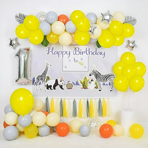 Pack X50 Globos Cumpleaños Decoracion Globos Cotillon Fiesta Amarillo Globos De Cumpleaños