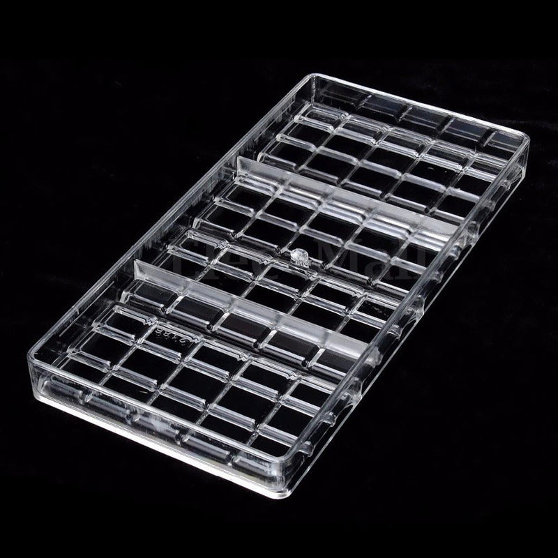 Pack 2 Molde Chocolate Policarbonato Moldes Barra Chocolate4 Transparente