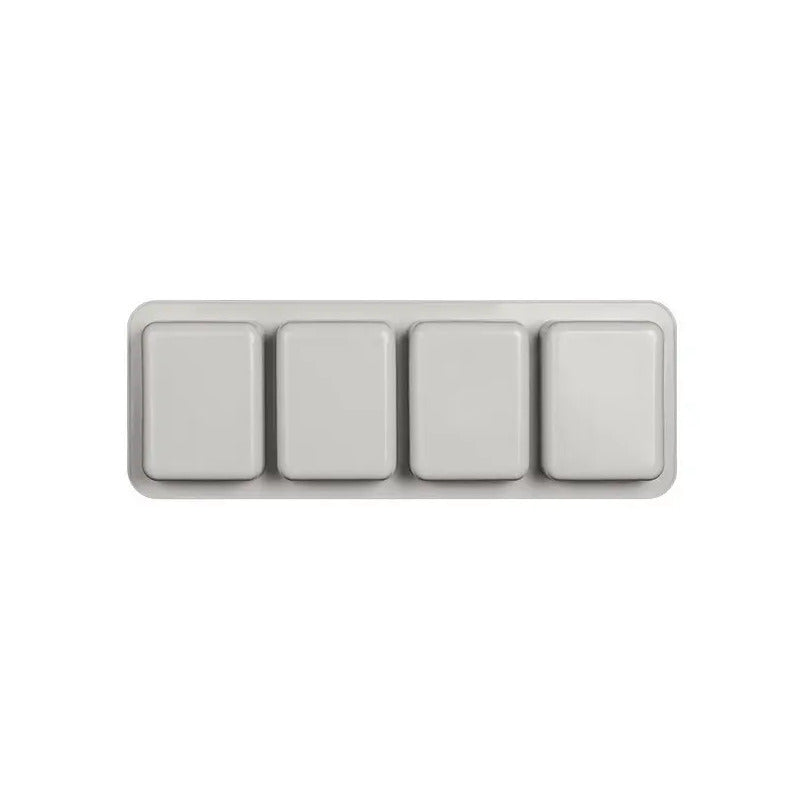 Moldes Silicona Molde De Silicona De Jabon Molde Jabon 4cavi Gris Claro
