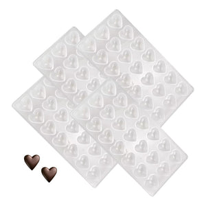 Pack X4 Molde Chocolate Molde De Chocolate Acrilico Corazón