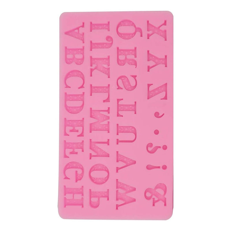 Molde De Silicona Letras Molde Letra Molde Fondant Letras