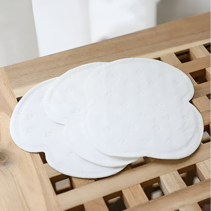 50 Parches Protectores Piel Antitranspirantes Axilas Poleras Blanco