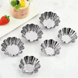Pack X12 Molde Mini Tartaleta Tarta Moldes Aluminio 4,5cm Molde Tartaleta Molde Aluminio Molde De Tarta Molde Tartaleta Molde Mini Kuchen Resistentes Mini Tartaletas Pies Postres Pasteleriuscl Gris