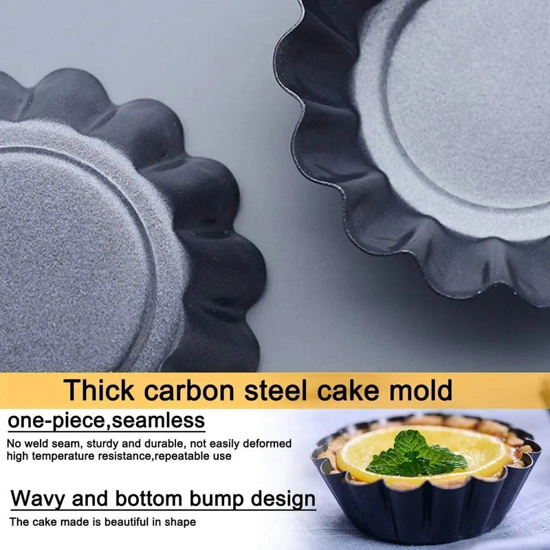 Pack 48 Moldes Mini Tartaleta Molde De Aluminio Para Postres Gris