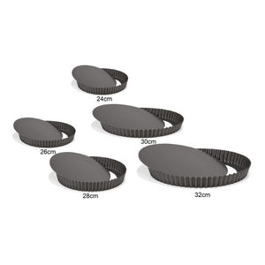 Pack X5 Moldes Desmontables Molde De Pie 24 26 28 30 32cm