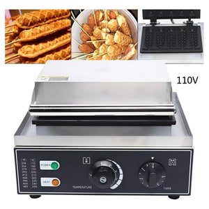 Wafleras Con Formas Hot Dog Maker Maquina Para Waffles 1550w Máquina Comercial Antiadherente Para Banderines Máquina Para Hacer Waffles De Corn Dogs Plancha De Gofres Para Cafetería Pasteleriuscl