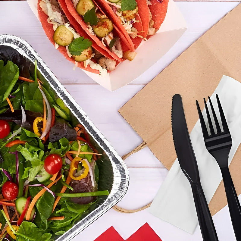 12 Cuchillos Plastico Cuchillo Desechable Servicio Cubiertos