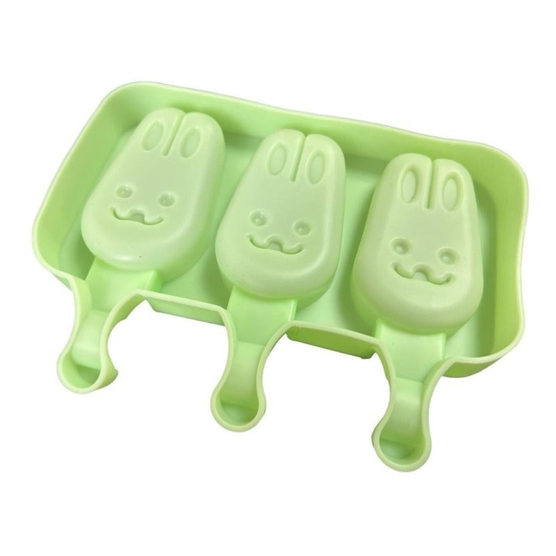 Moldes De Silicona Para Helados Molde Paletas Helado Conejo - Multicolor