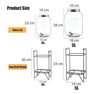 Dispensador De Jugos Con Atril Dispensadores De Bebidas 4l