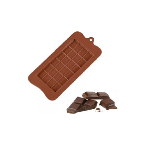 Pack X3 Moldes De Chocolate Barra De Chocolate Silicona Color Marrón Oscuro Tableta Cuadrados Chocolates Insumos Reposteria Marrón Pasteleriacl