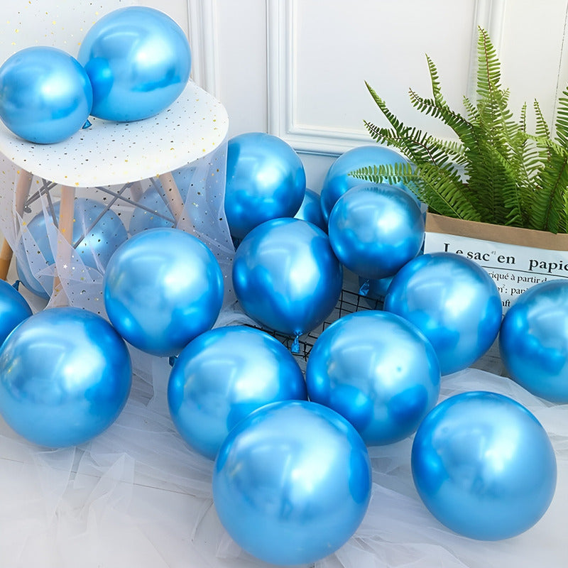 50 Globos Feliz Cumpleaños Decoracion Globos Set De Globos Azul Claro Globos De Cumpleaños