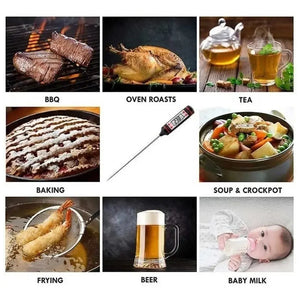Termómetro De Cocina Digital Para Alimentos Gastronomía Negro