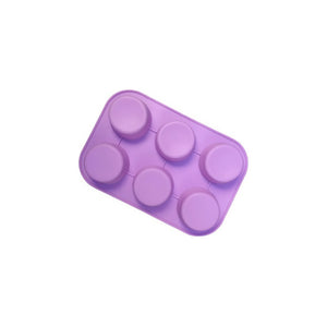 Pack X2 Moldes Silicona Moldes Cupcake Molde 6 Cavid Muffin  Multicolor