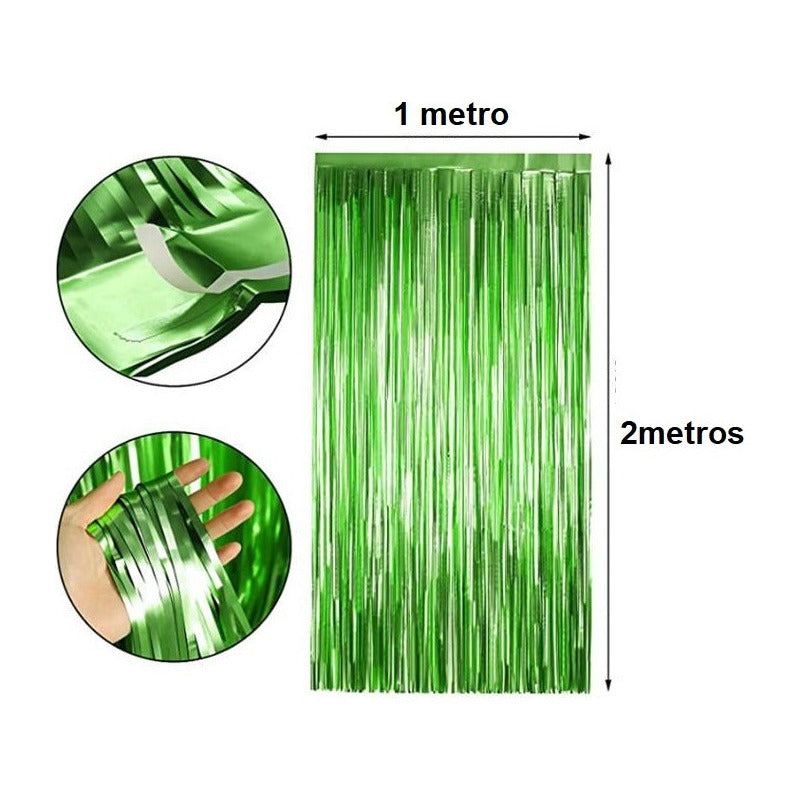 2 Cortina Guirnalda Cumpleaños Guirnalda Cumpleaños Verde 2m Verde Cortina De Cumpleaños