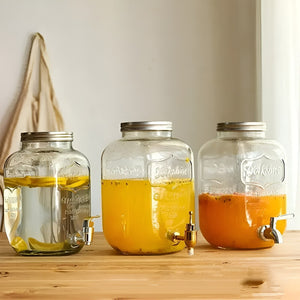 Jarro Para Jugos Dispensador De Bebidas Jarro De Vidrio 5l