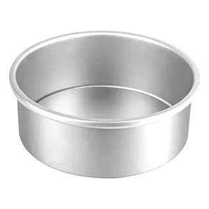 Molde Queque Redondo Molde De Torta Molde Aluminio 16x10cm Gris Claro