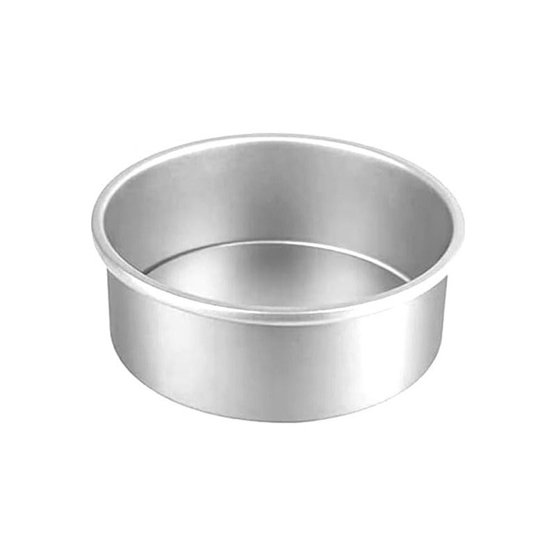 Molde Queque Redondo Molde De Torta Molde Aluminio 16x10cm - Gris Fijo 16x10cm