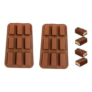 2 Moldes Silicona Chocolate Molde De Silicona Barra Cereal  Moldes Silicona Barra Chocolate Molde De Barra De Cereal Molde De Silicona Barra Molde De Cereal 9cavid Pasteleriacl